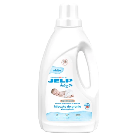 Jelp Baby 0+, hypoallergene wasmelk, wit, 1,5 l + gratis teddybeer