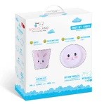Bocioland, vaisselle en mélamine pour enfants, lapin, 5 pièces