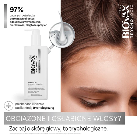 Biovax Trychologic Advanced Detox set, hair and scalp shampoo, 200 ml + scalp scrub, 50 ml