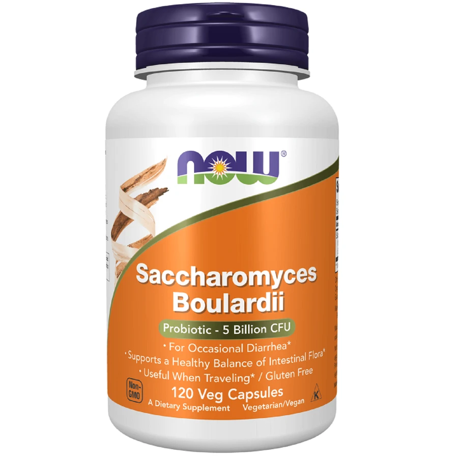 Now Foods Saccharomyces Boulardii 5 miliardi di CFU, 120 capsule vegane