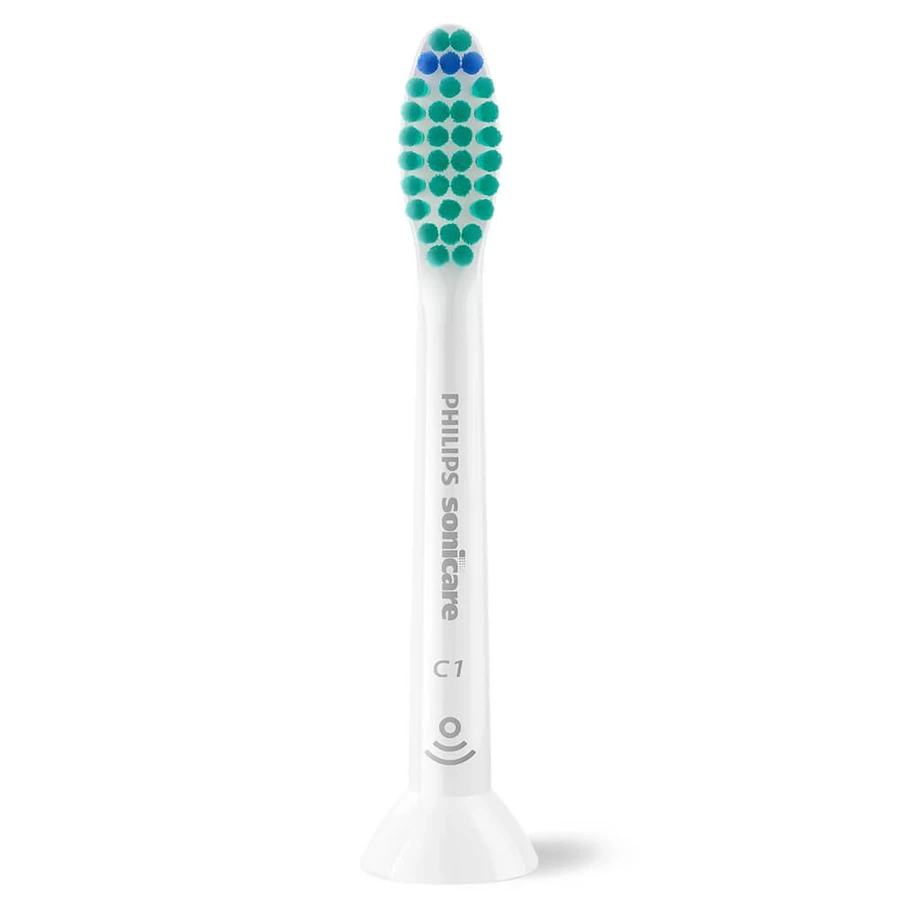 Philips, replacement tips for Sonicare C1 ProResult sonic toothbrush, white, 4 pieces