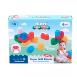 Dumel Blocks, super soft blocks, from 6 months, 16 pieces