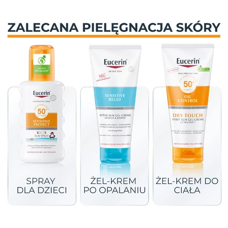 Eucerin Sun Protection Oil Control, transparent protective spray, ultralight, SPF 50+, 200 ml