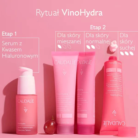 Caudalie VinoHydra, hydraterende sorbetcrème voor het gezicht, 60 ml