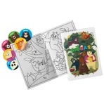 BioBas Bio pap set, rijst, spelt, gierst, griesmeel, havermout, met kleurboek en stickers, geen suiker toegevoegd, vanaf 6 maanden, 6 x 200 g