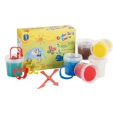 Non-toxic play dough set Kinder, Basic Plus, 6 colors, Feuchtmann