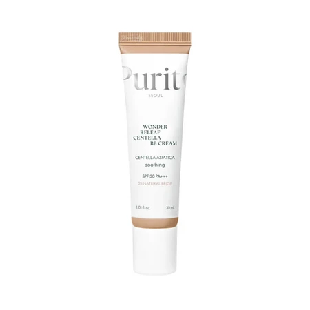 Purito Wonder Releaf Centella, regenerujący krem BB z wąkrotą azjatycką, 23 Natural Beige, SPF 30, 30 ml: ceny i cechy