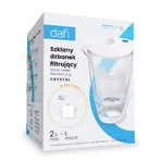Jarra filtrante de cristal Dafi Crystal Led, blanca, 2 l + filtro Unimax, 1 pieza