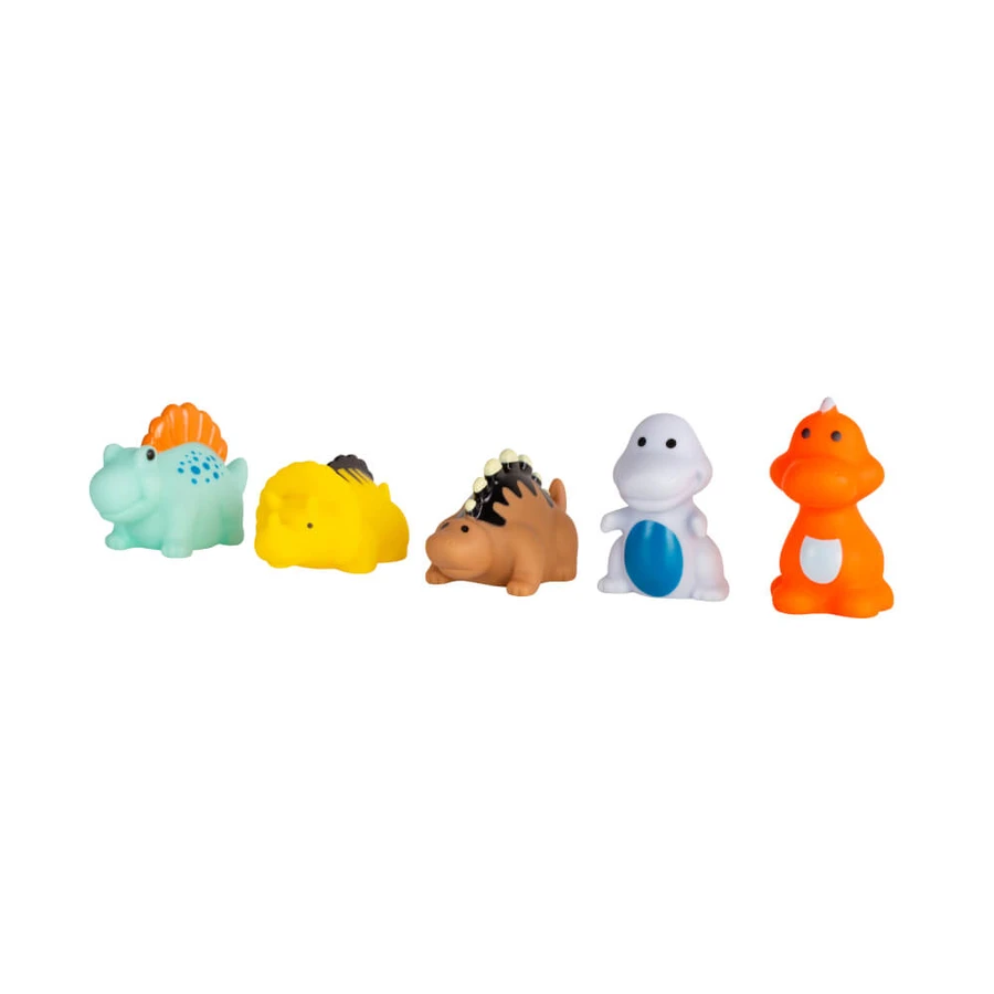 Ackuku, juguetes de baño, dinus, 5 piezas