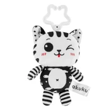 AKUKU, colgante de felpa, gatito, blanco y negro, 1 pieza