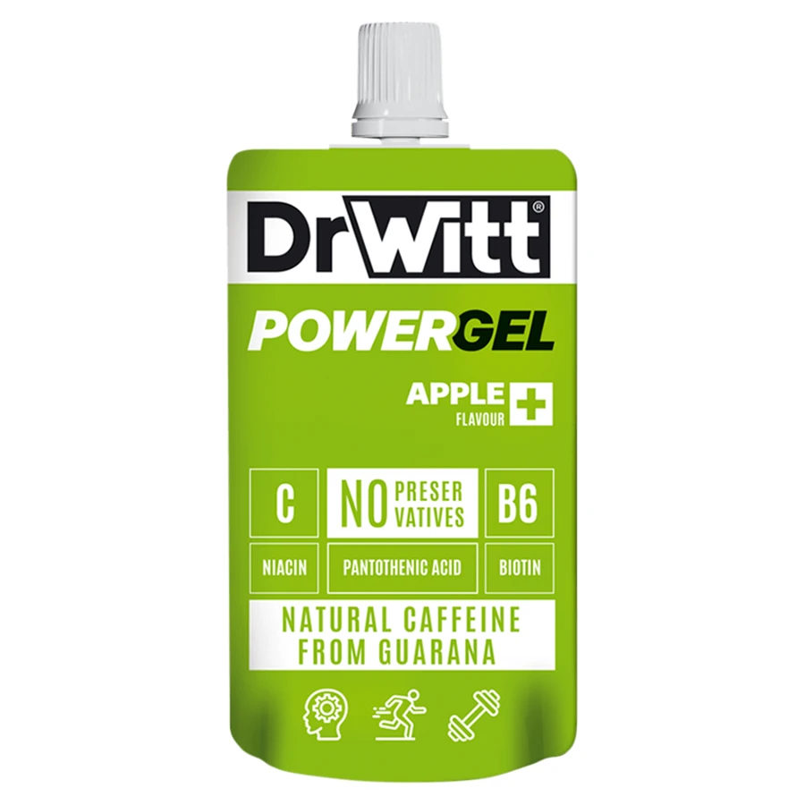 DrWitt Powergel, gel energético, manzana, 100 g