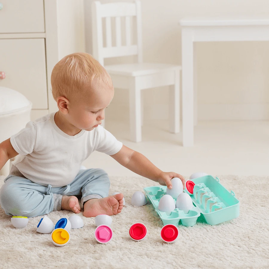Dumel Tuli Fun, juguete sensorial, Huevos, juego de cristales, a partir de 12 meses