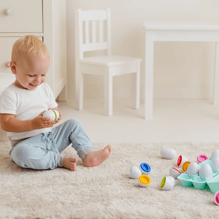 Dumel Tuli Fun, juguete sensorial, Huevos, juego de cristales, a partir de 12 meses