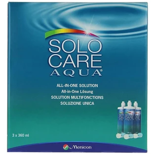 Solo Care Agua, lens solution, 3 x 360 ml
