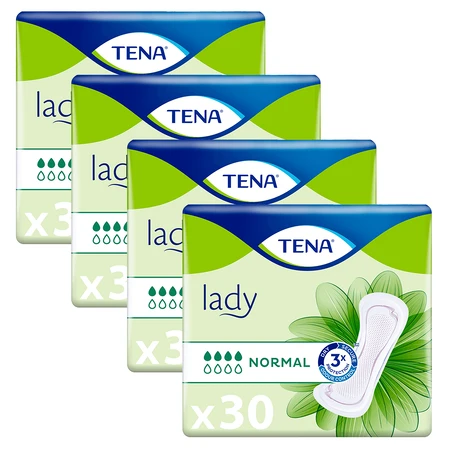 Set Tena Lady, specialistisch maandverband, normaal, 4 x 30 stuks