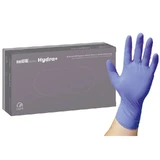 MediCare Nitrile Hydra+, guantes de nitrilo, no estériles, sin polvo, azules, talla L, 100 unidades