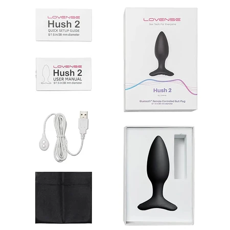Lovense Hush 2, app-gestuurde anaalplug, S
