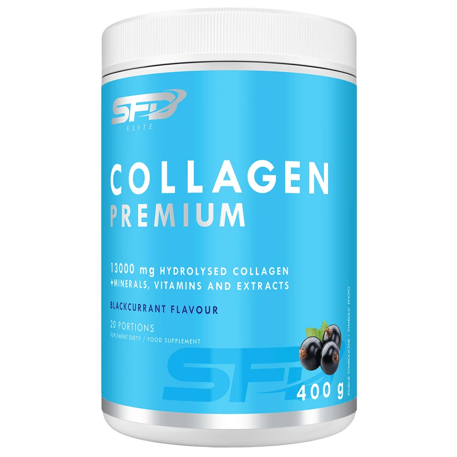 SFD Collagen Premium, black currant flavor, 400 g