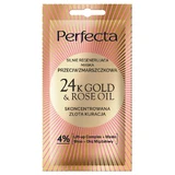 Perfecta 24K Gold & Rose Oil, strongly regenerating anti-wrinkle mask, 8 ml