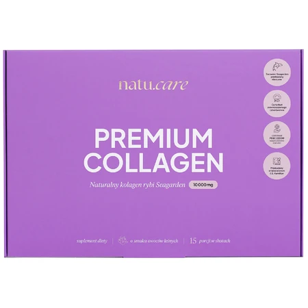 Natu.Care Premium Collageen Shot 10000 mg, bosvruchtensmaak, 30 ml x 15 stuks
