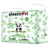 Bamboolove, Wegwerfwindeln mit Bambusfaser, Größe XS Newborn, 2-4 kg, 27 Stück