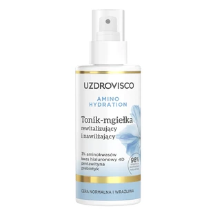 Uzdrovisco Amino Hydration, tonik-mgiełka rewitalizujący i nawilżający, 150 ml