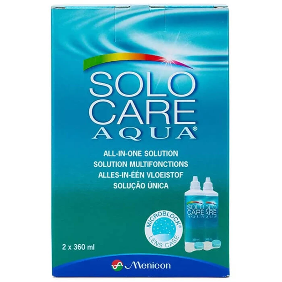 Solo Care Agua, lenzenvloeistof, 2 x 360 ml