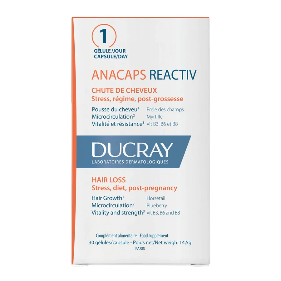 Ducray Anacaps Reactiv set, 2 x 30 capsules