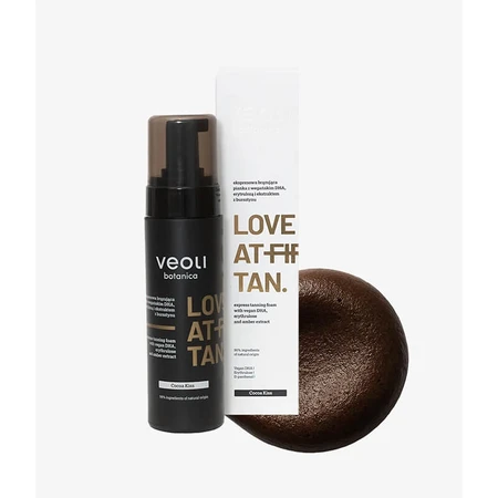 Veoli Botanica Love At First Tan, expres-bronzing foam met vegan DHA, erythrulose en amber extract, Cocoa Kiss, 200 ml