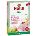 Holle Bio rice porridge, raspberry and banana with goat's milk, gluten-free, from 6 months, 200 g