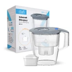 Dafi Mila Led, filter pitcher, steel, 3 l + Unimax filter, 1 piece