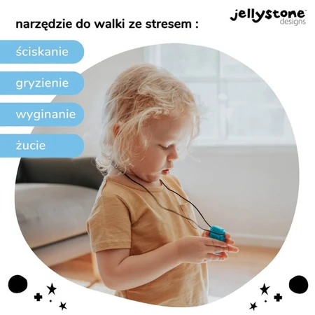 Jellystone Designs, colgante antiestrés, robot, azul, a partir de 3 años, 1 pieza