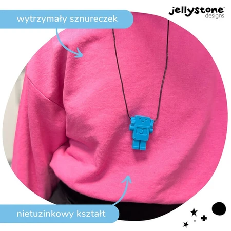 Jellystone Designs, colgante antiestrés, robot, azul, a partir de 3 años, 1 pieza
