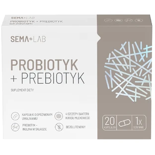 SEMA Lab Probiotic + Prebiotic, 20 capsules