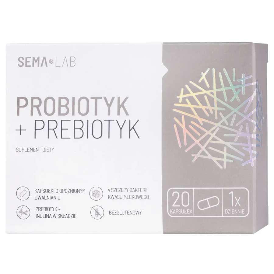 SEMA Lab Probiotic + Prebiotic, 20 capsules