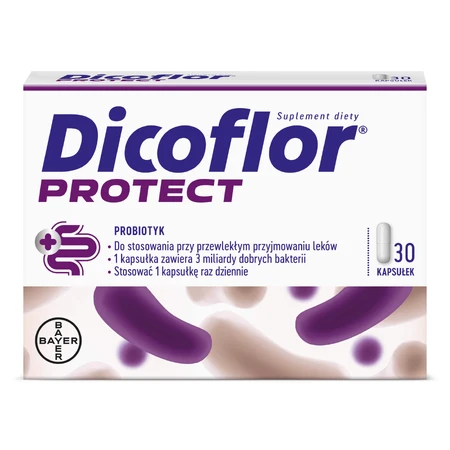 Dicoflor Protect (formerly Dicoflor 3), for children ages 3 and older and adults, 30 capsules