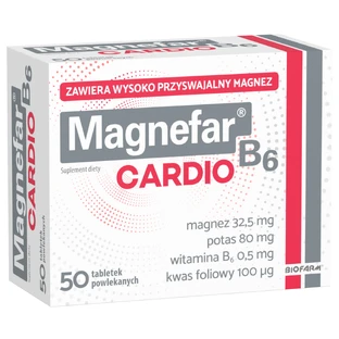 Magnefar B6 Cardio, 50 tabletten