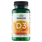 Swanson D3, vitamin D 400 IU, 250 capsules