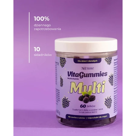 Noble Health VitaGummies Multivitamine, bosvruchtensmaak, 60 stuks