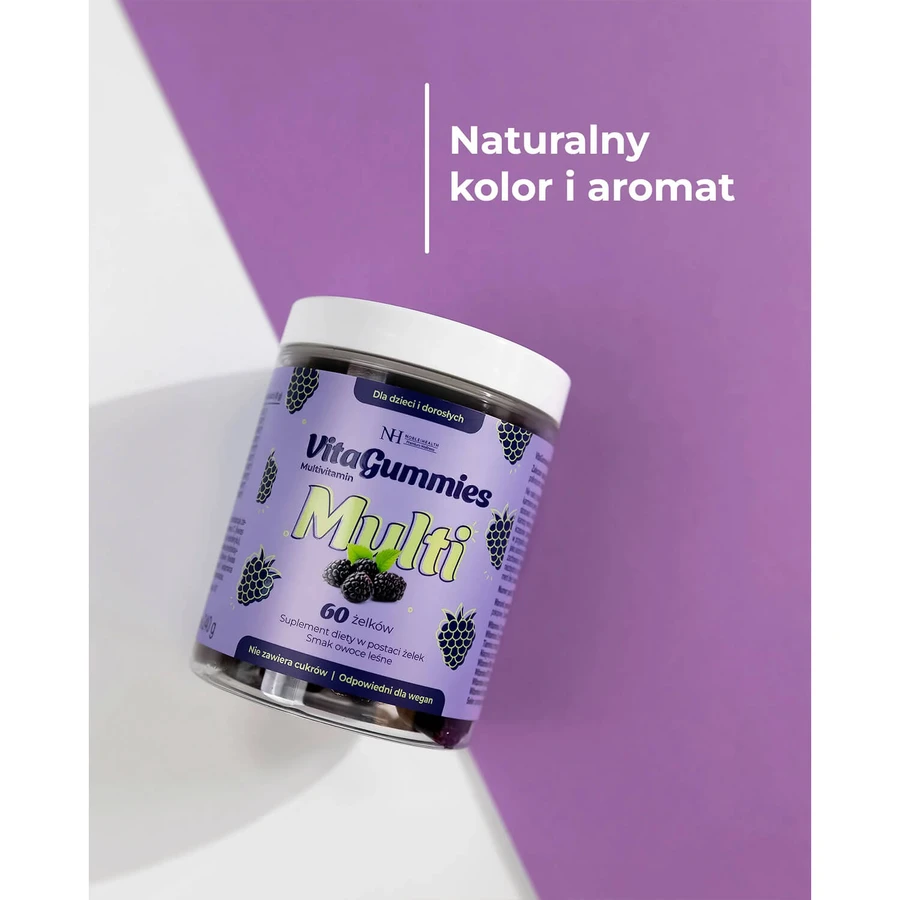 Noble Health VitaGummies Multivitamine, bosvruchtensmaak, 60 stuks