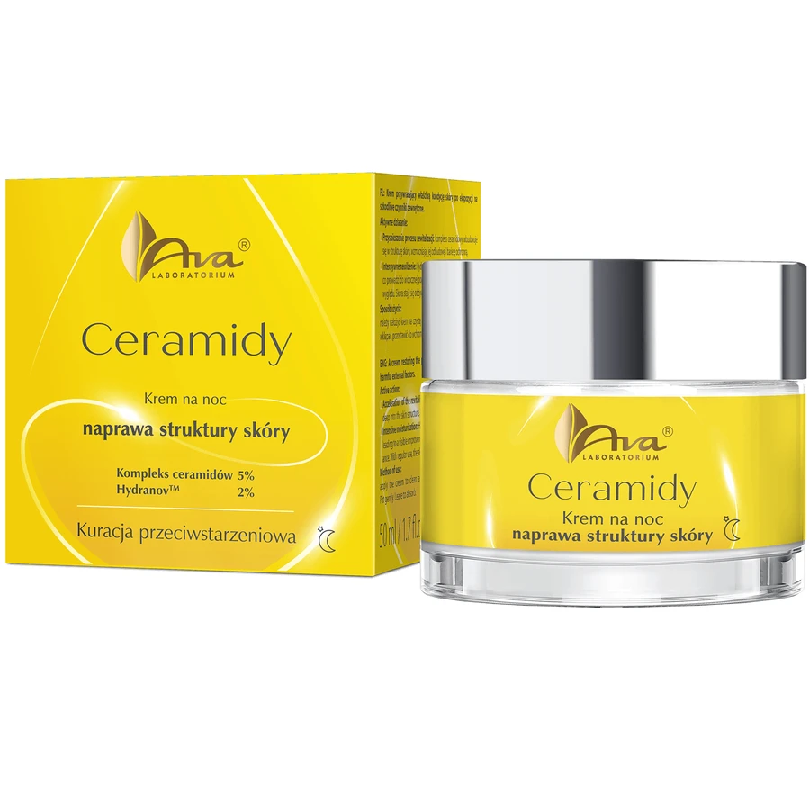 Ava Ceramides, huidtextuur herstellende crème, nachtcrème, 50 ml