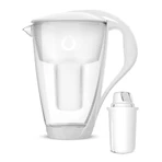 Dafi Crystal Led glazen filterkan, wit, 2 l + Classic filter, 1 stuk