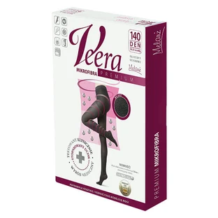 Veera Premium, Mallas de compresión de microfibra, 140 den, talla 2, melange