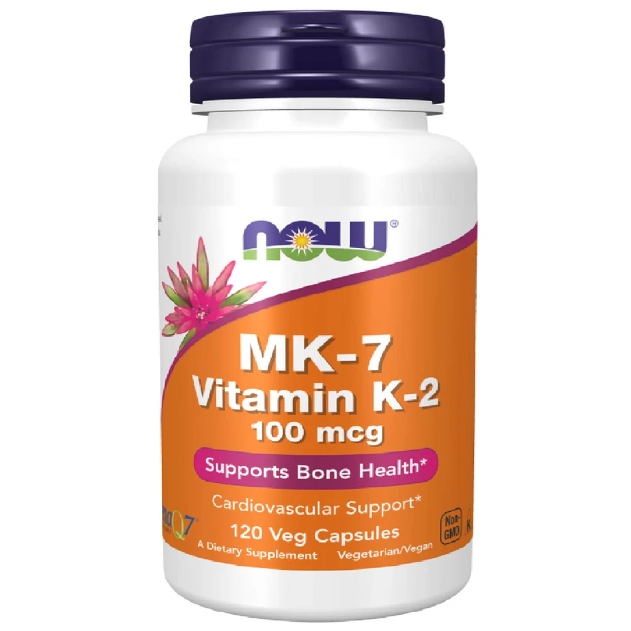 Now Foods MK-7 Vitamine K-2 100 µg, vitamine K, 120 capsules