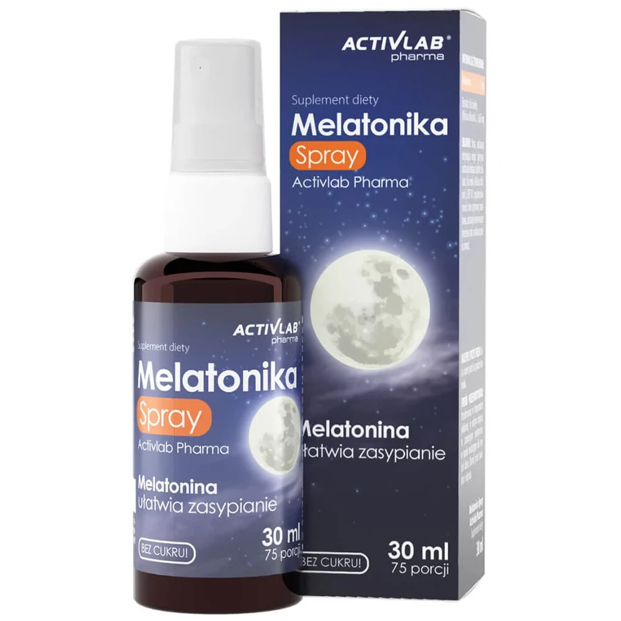 ActivLab Pharma Melatonika, spray, sans sucre, goût menthe, 30 ml