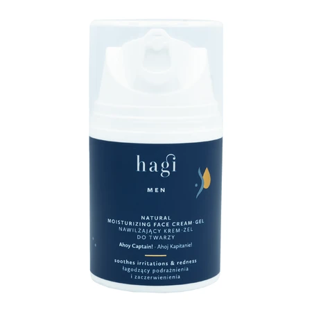 Hagi Ahoj Kapitanie, nawilżający krem-żel do twarzy dla mężczyzn, 50 ml: ceny i cechy