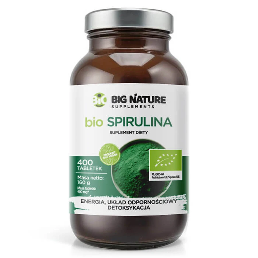 Big Nature Bio Spirulina, 400 tabletten