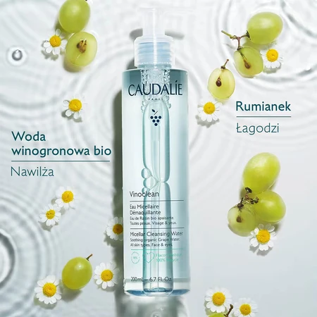 Caudalie Vinoclean, micellaire make-up remover, 200 ml