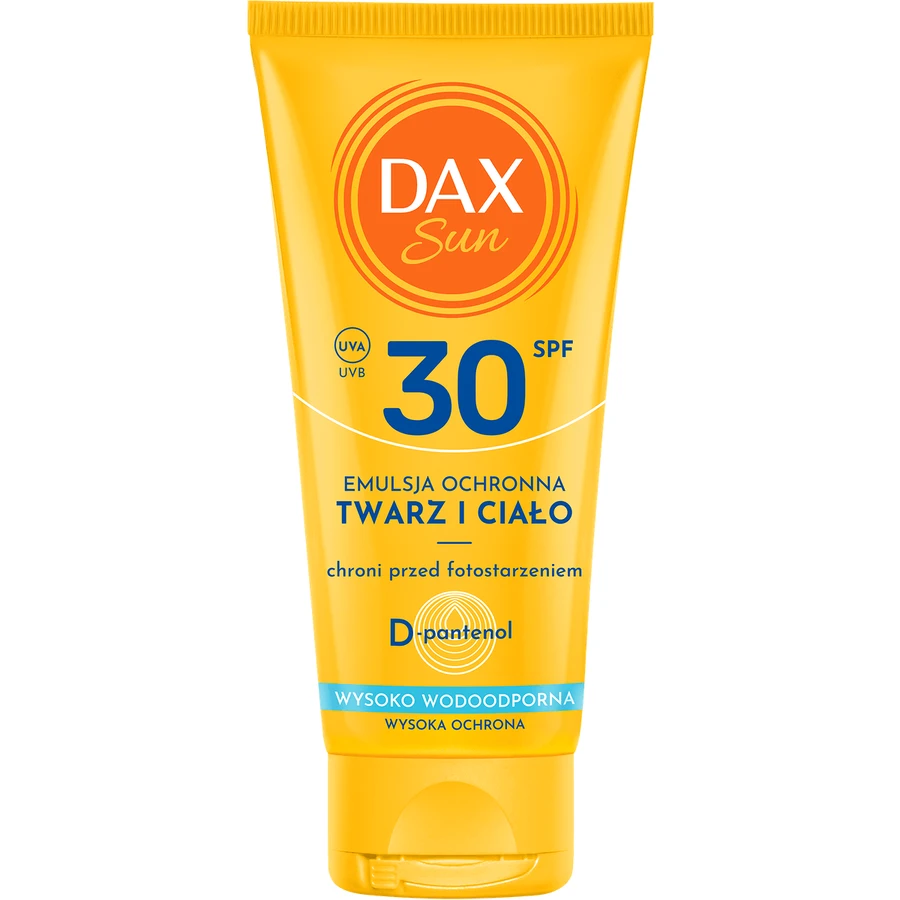 DAX Sun, emulsión protectora, cara y cuerpo, SPF 30, 50 ml