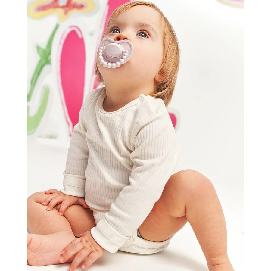 Luu Kids, suzetă, poziționare, silicon, Blueberry Shake, 0-3 luni, 1 buc